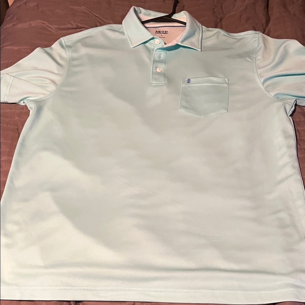 Izod Men's Light Blue Polo Shirt